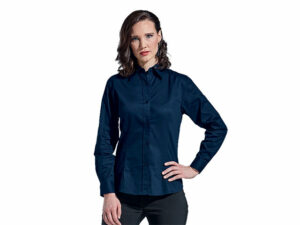 Brushed Cotton Twill Blouse Long Sleeve Ladies