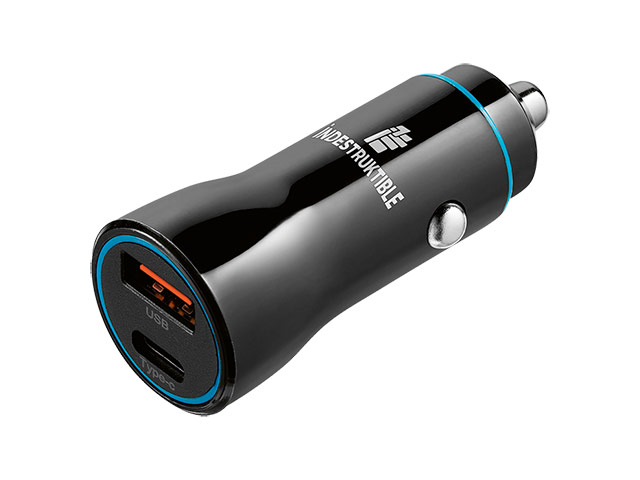 Ind 38W Dual Car Charger Usb and Type-C
