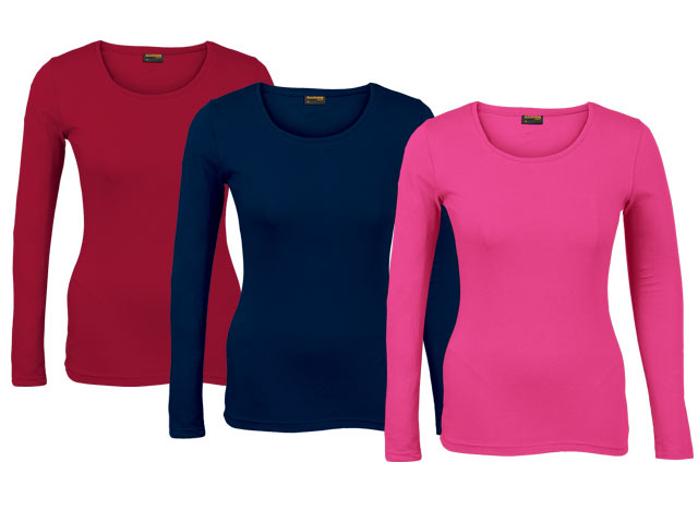 Ladies 145G Long Sleeve T-Shirt - Image 3