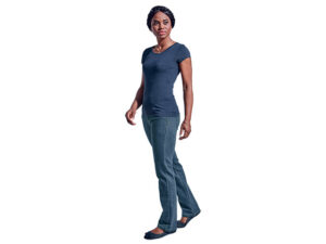 Ladies Melange Crew Neckt-Shirt