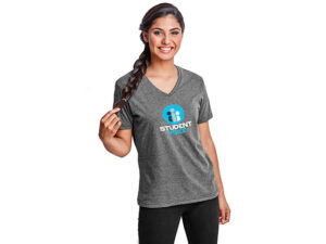 Ladies Michigan Melange V-Neck T-Shirt