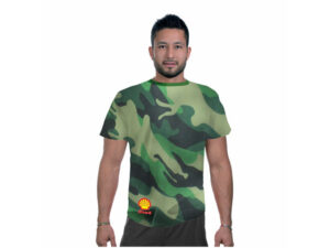 Mens Camouflage Crew Neck Tshirt