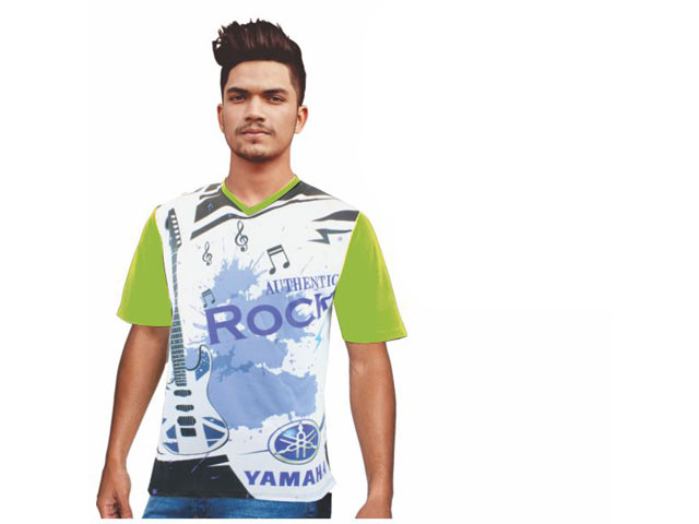 Mens Isla Moisture Management V Neck Sublimation T-Shirt
