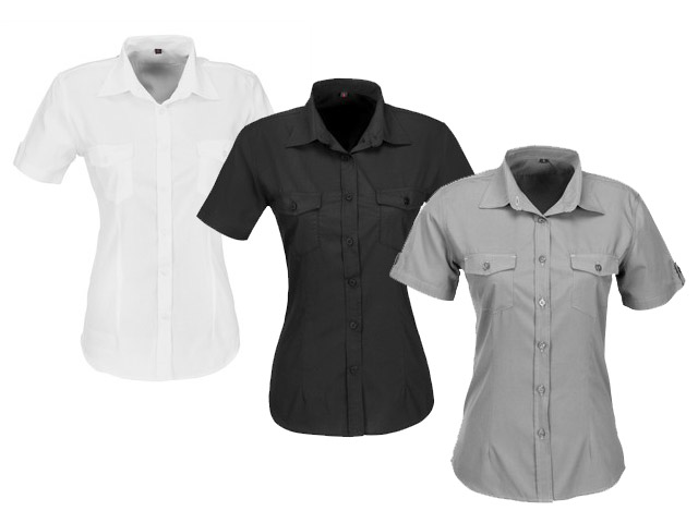 Ladies Short Sleeve Kensington Shirt - Image 3