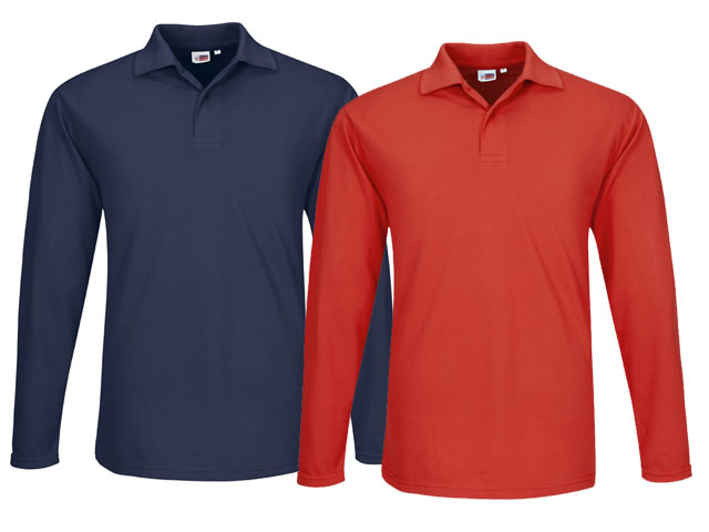 Mens Long Sleeve Elemental Golf Shirt - Image 3