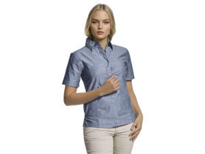 Oxford Blouse Short Sleeve Ladies