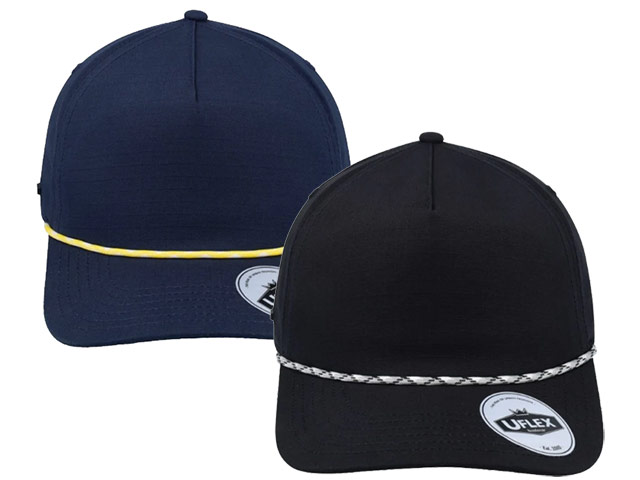 5 Panel Snapback With Rope Detail Cap - Image 4