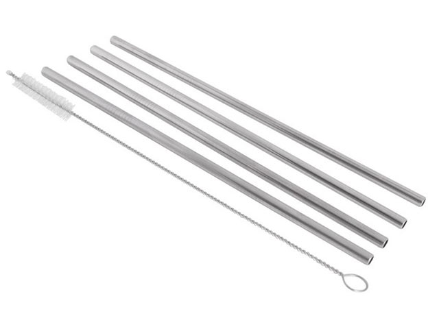 5-Piece SS Straws And Pipe Cleaner