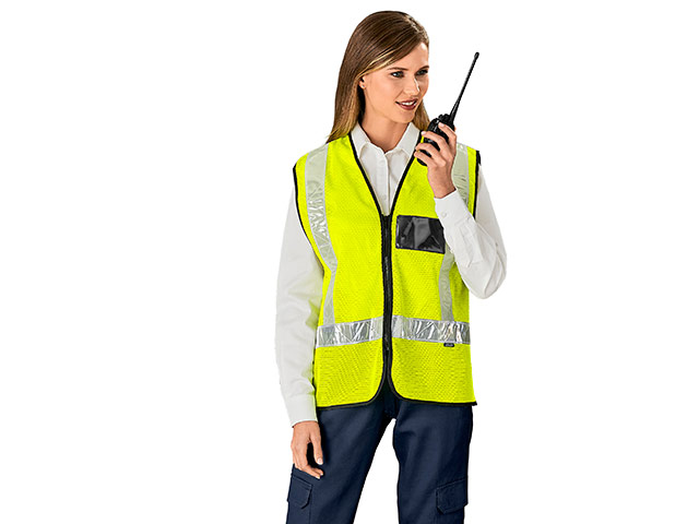 Airport Hi-Viz Reflective Full Zip Vest