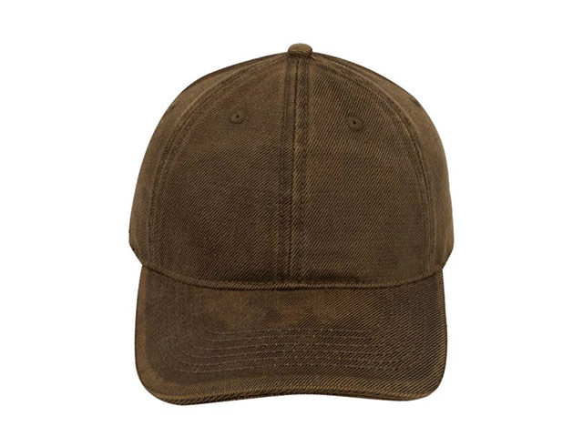 Dual Tone Oil Skin 6 Panel Cap