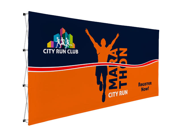 Legend Straight Banner Wall 4.45M X 2.25M
