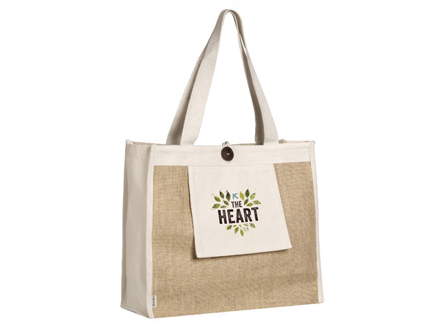 Okiyo Hikari Jute And Cotton Tote