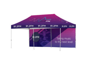 Ovation Sublimated Gazebo 6M X 3M - 1 Long Full-Wall Skin