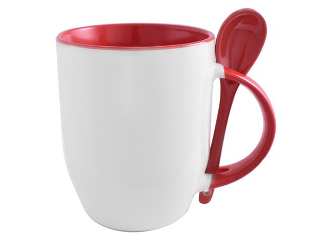 Sublimation Whirl Mug And Spoon - Image 2