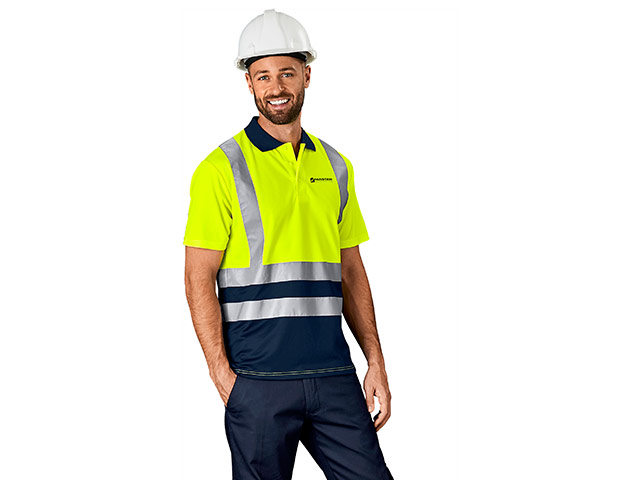 Surveyor Two-Tone Hi-Viz Reflective Golf Shirt