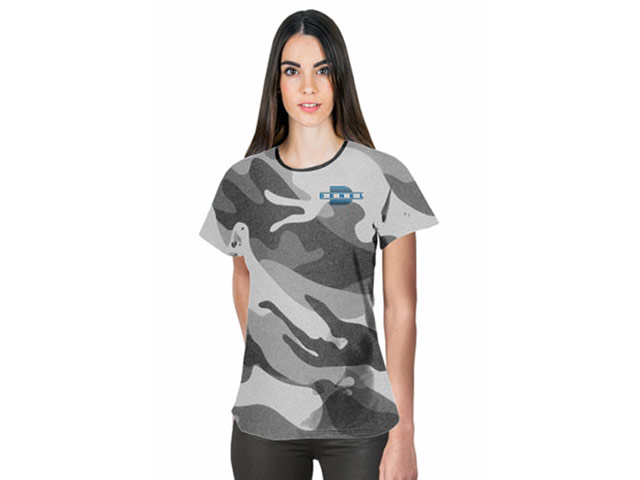 Ladies Camouflage Moisture Management Crew Neck T-Shirt-150G Polyester Interlock Moisture - Image 2