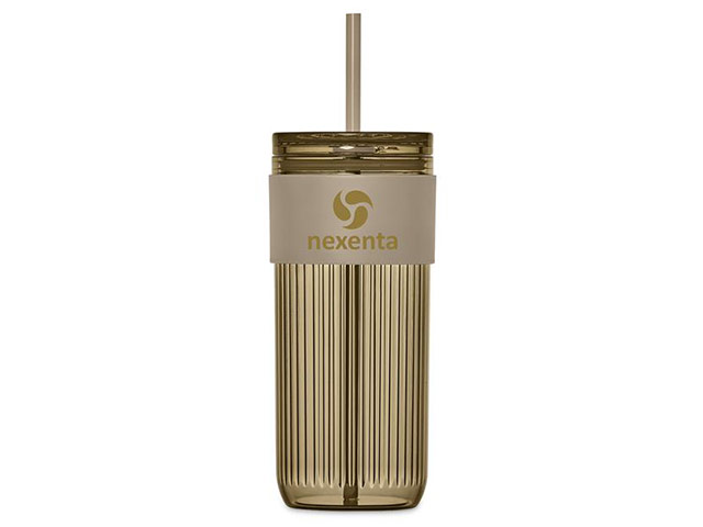 Serendipio Mayfair Plastic Tumbler & Straw – 650ml