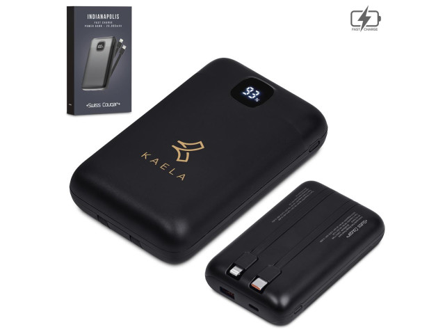 Swiss Cougar Indianapolis Fast Charge 22.5W Power Bank - 20 000mAh